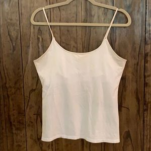 White camisole with built in bra